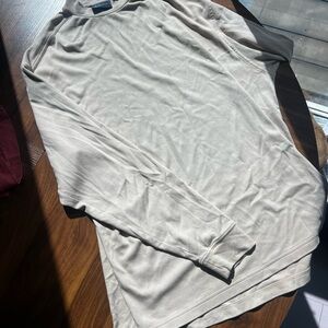 Men's Beige Long Sleeve Shirt